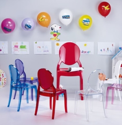 Kolorowe krzesełka dla dzieci Elizabeth